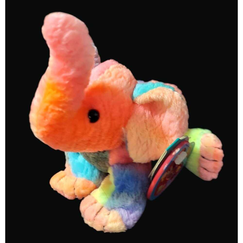 Avon 1999 Full O Beans Birthstone Elephant Plush Multicolor SO3 B